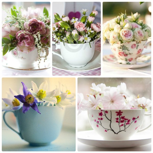 Цветочная композиция в кружке