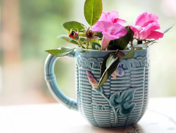 Чашка с цветочками