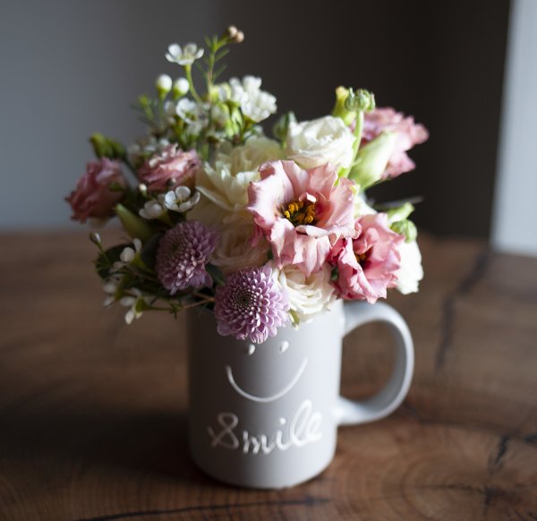 Букетик в кружке
