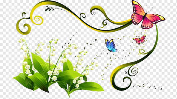 Весенний клипарт на прозрачном фоне