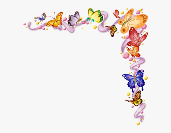 Рамочка с бабочками