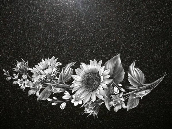 Лилия гравировка