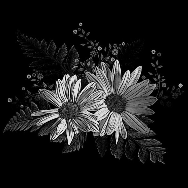 Орхидеи на памятнике гравировка