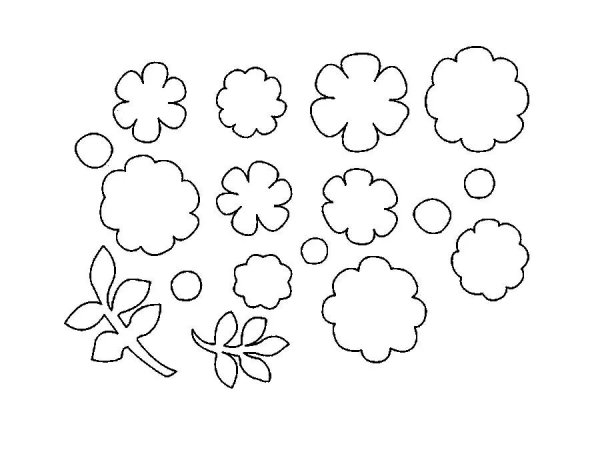 Цветочки для вырезания