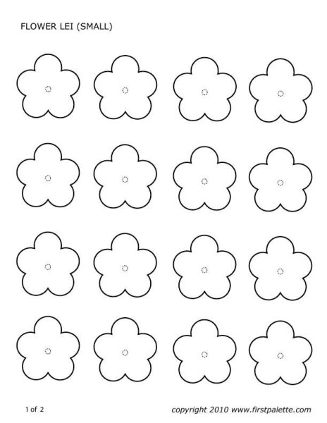Трафарет маленьких цветочков