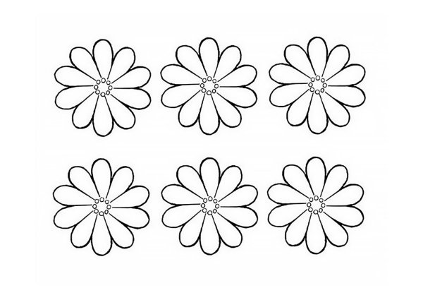 Трафарет "цветы"