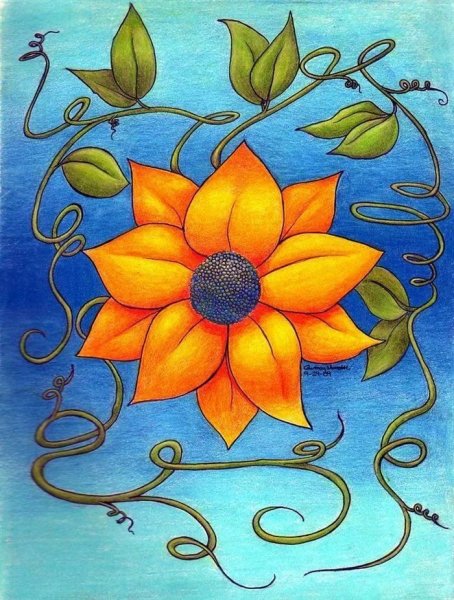 Нарисовать цветы