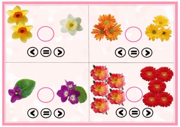 Числовые цветочки