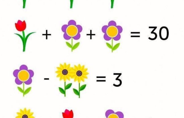 Задания на тему цветы для дошкольников