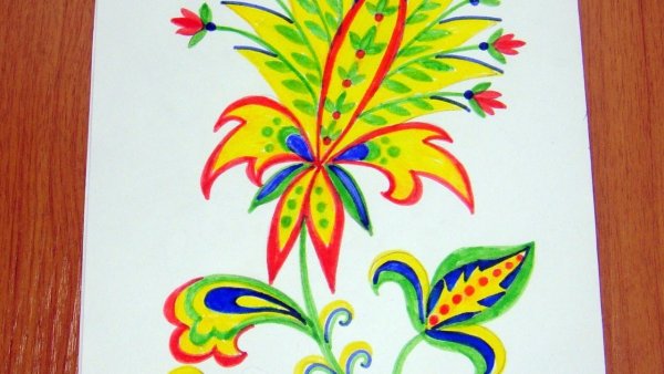 Изо сказочный цветок