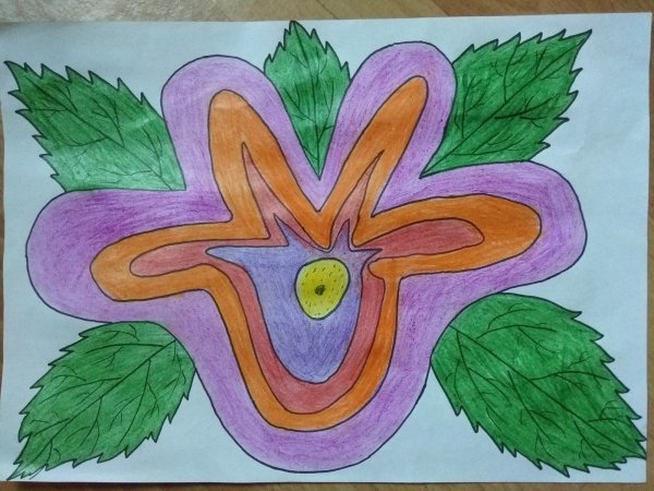 Рисунок на тему Волшебный цветок