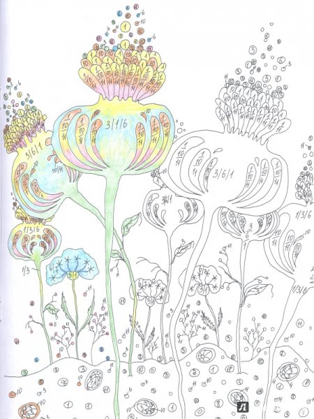 Сказочный цветок рисунок для детей