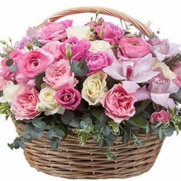 Букет в корзинке