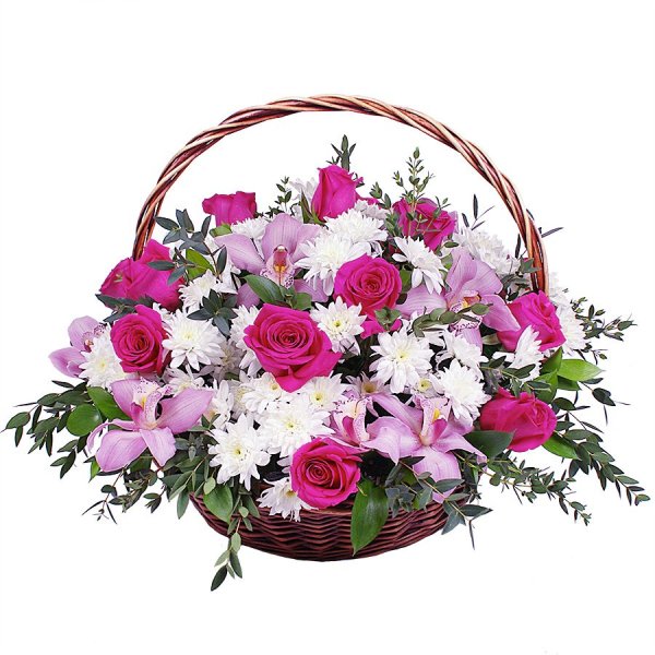 Красивая корзина цветов