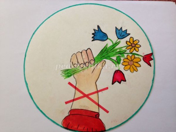 Знак не рвать растения