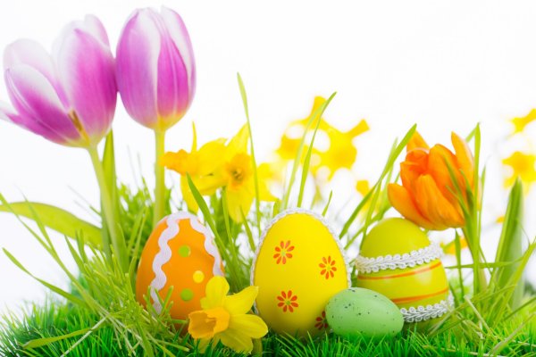 Яйцо цветы пасхальное