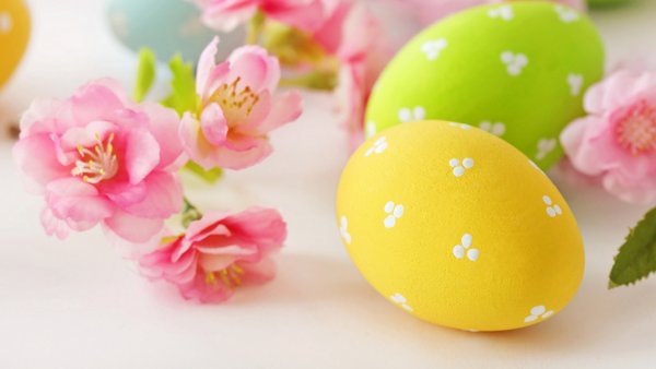 Пастельные пасхальные яйца