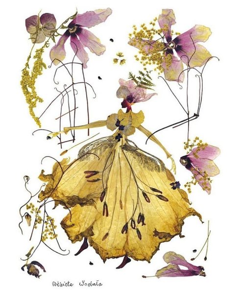 Японская техника ошибана картины из растений