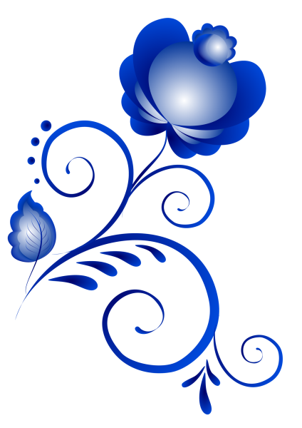 Орнаментная роспись Гжель