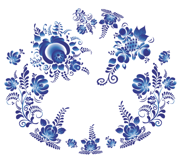 Орнаментальная стилистика Гжель