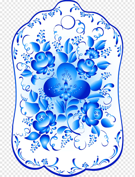 Сине белая роспись