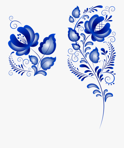 Орнамент гжельской росписи