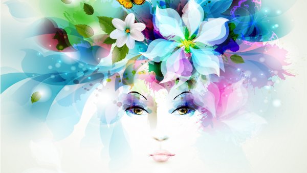 Цветы абстракция