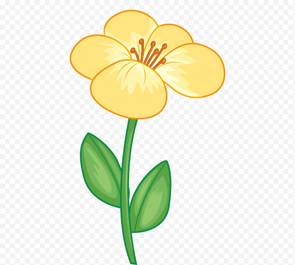 Цветочки мультяшные