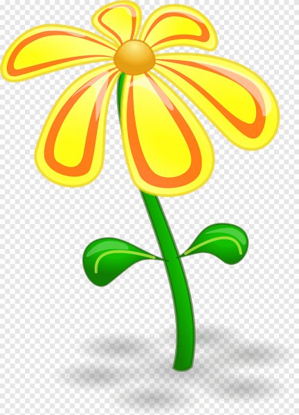 Цветочки мультяшные