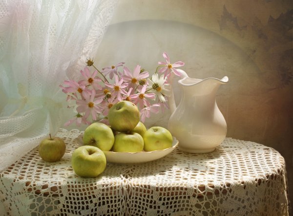 Зелёные яблоки Эстетика