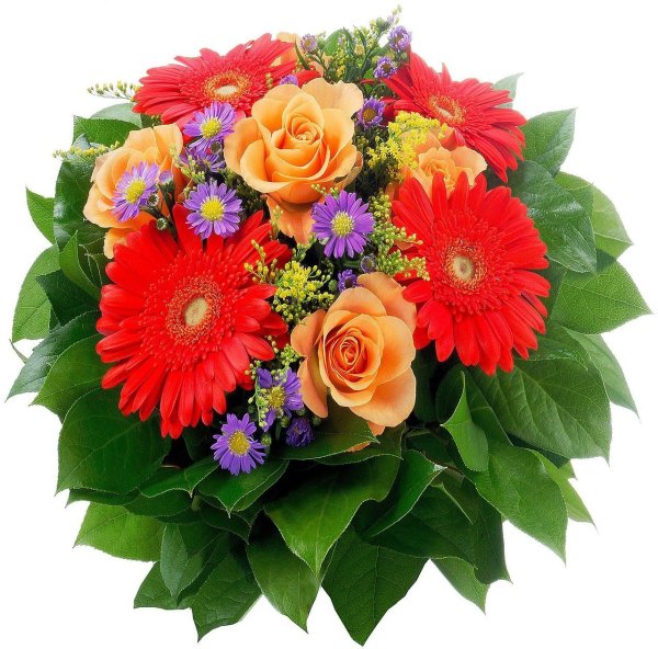 Букет с разными цветами