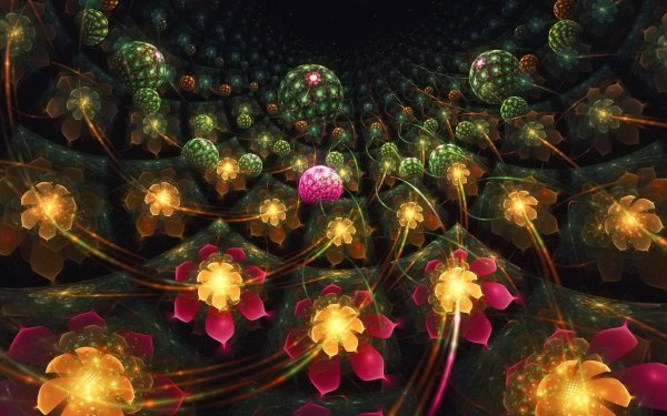 Фракталы цветы