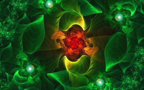 Светящийся Лотос фрактал