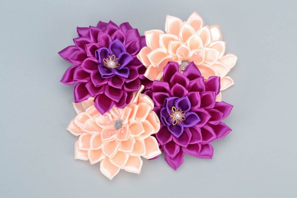 Цветы канзаши