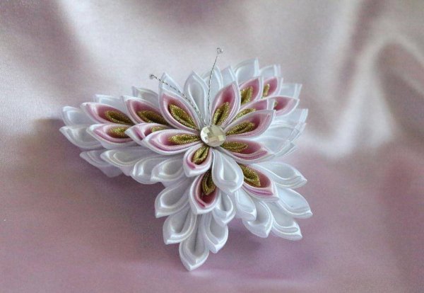 Заколки в технике канзаши