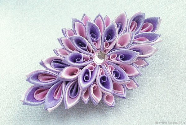 Заколки в технике канзаши