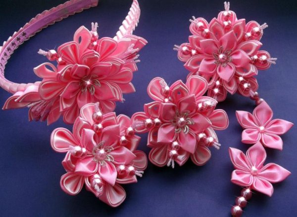 Цветы канзаши