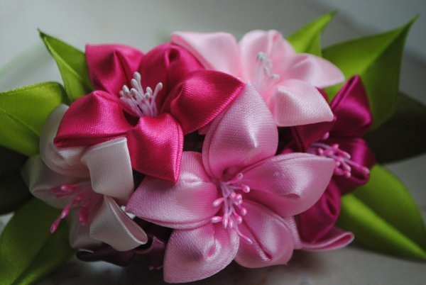 Цветы канзаши