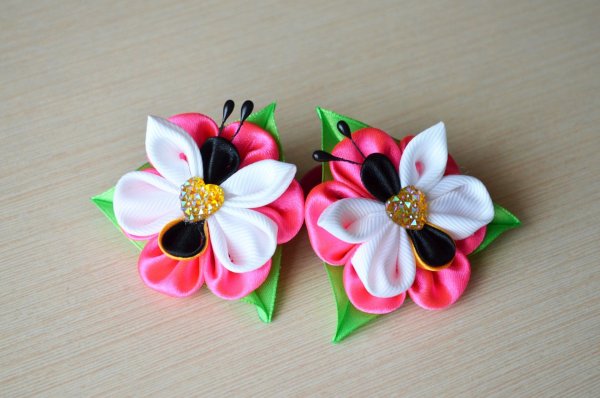 Цветы канзаши
