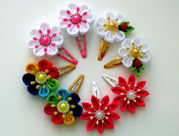 Заколки канзаши