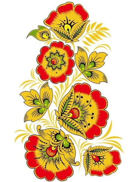 Русские народные росписи Хохломская