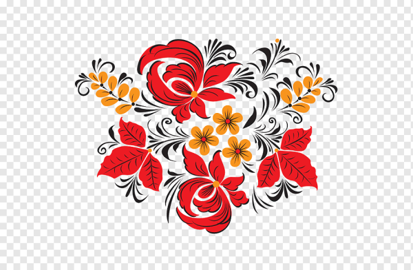 Хохлома цветы