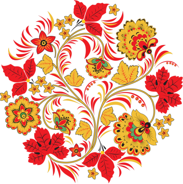 Русские народные росписи Хохломская