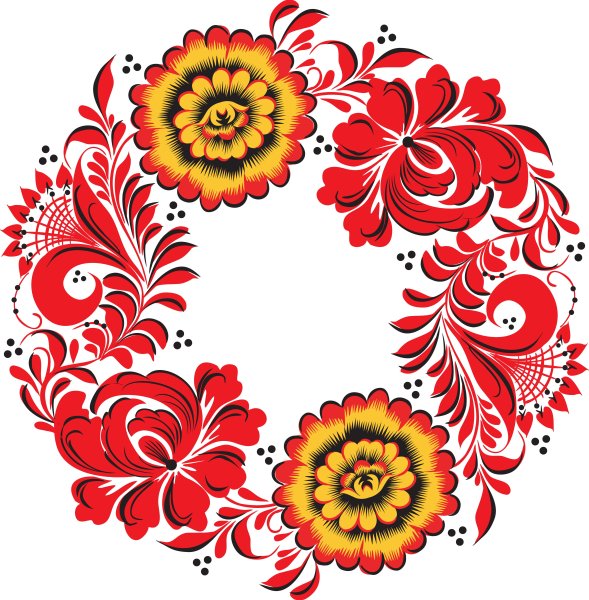 Хохломская роспись фоновая роспись