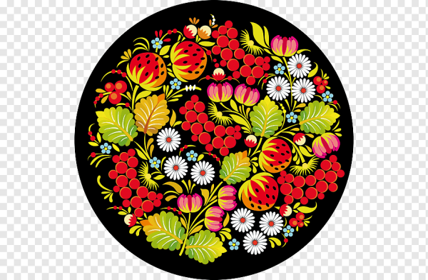 Петриковская роспись Рябинка