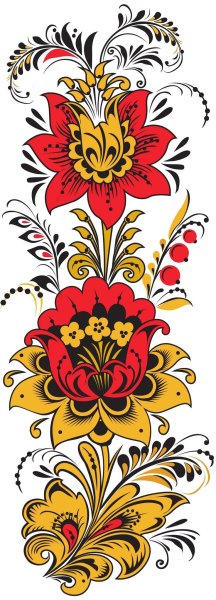 Хохломская роспись цветы