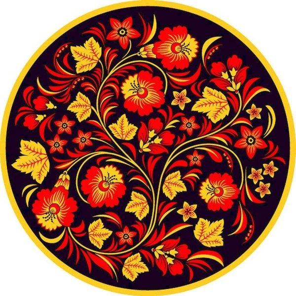 Городецкий стиль хохломской росписи