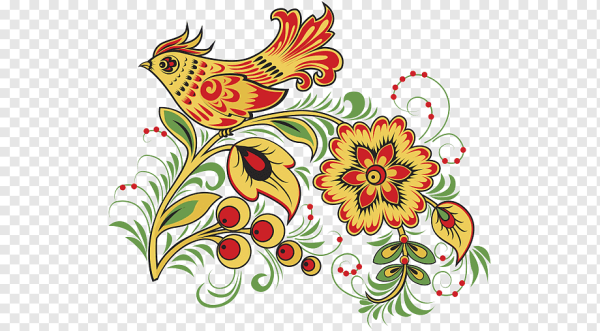 Русские народные росписи Хохломская