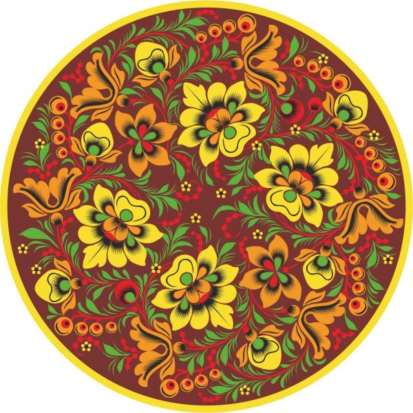 Русские народные росписи Хохломская