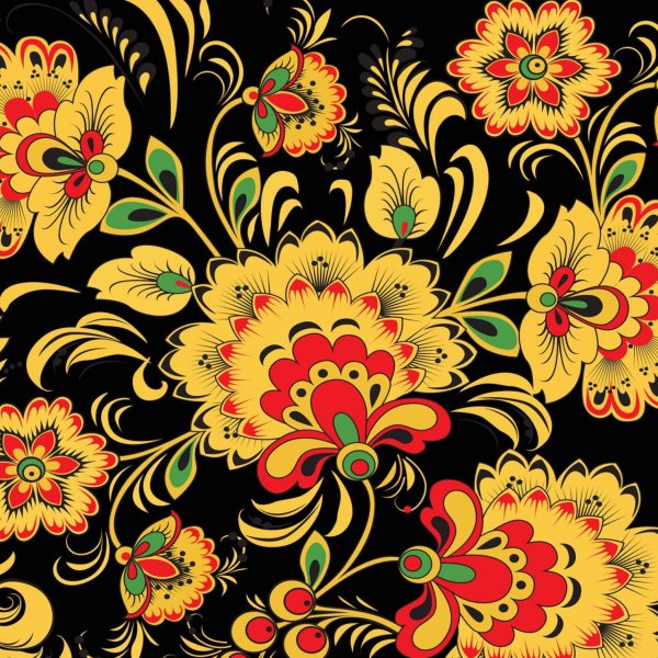 Хохломская роспись фоновая роспись